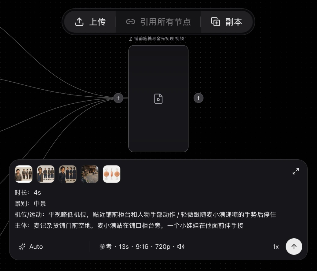 视频节点输入框